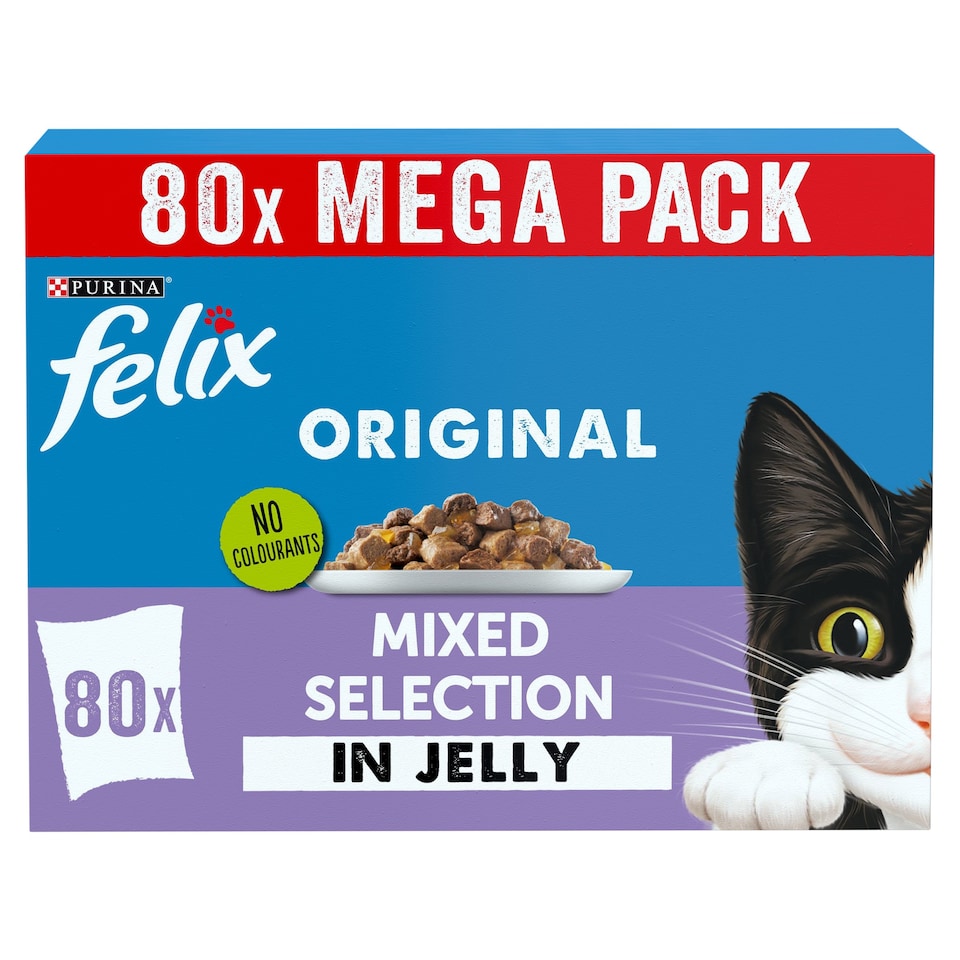 FELIX Original Mixed Selection in Jelly Pouch ( 80 × 85g )