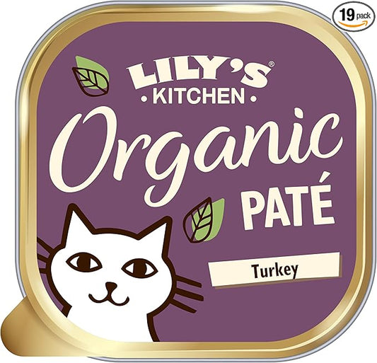 Lily's Kitchen Cat Organic Turkey Pate ( 85g x 19 )