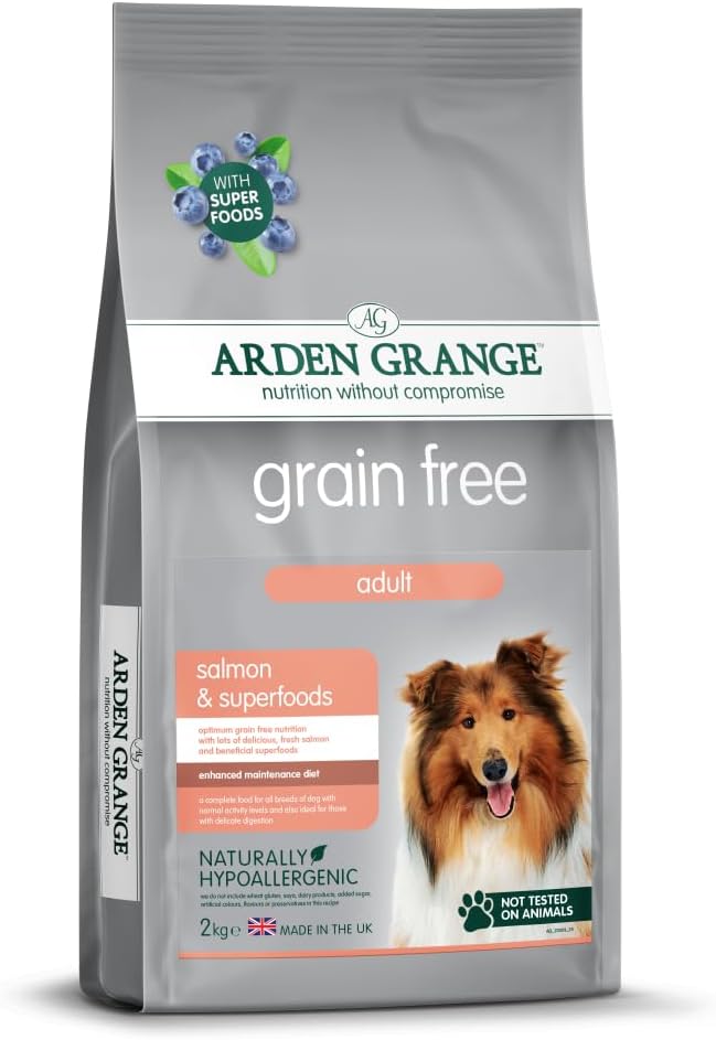 Arden Grange Adult Dog Grain Free Salmon & Superfoods - 2kg