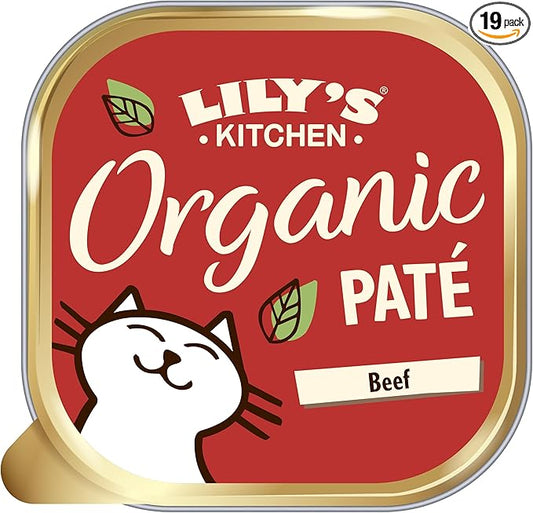 Lily's Kitchen Cat Organic Beef Pate ( 85g x 19 )