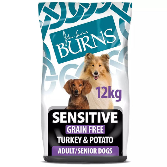 Burns Adult/Senior Dogs Sensitive Grain Free Turkey & Potato - 12kg