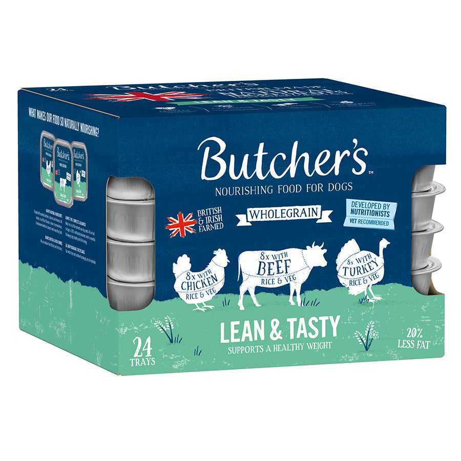 Butcher's Lean & Tasty Dog Food Trays - 24 x 150g