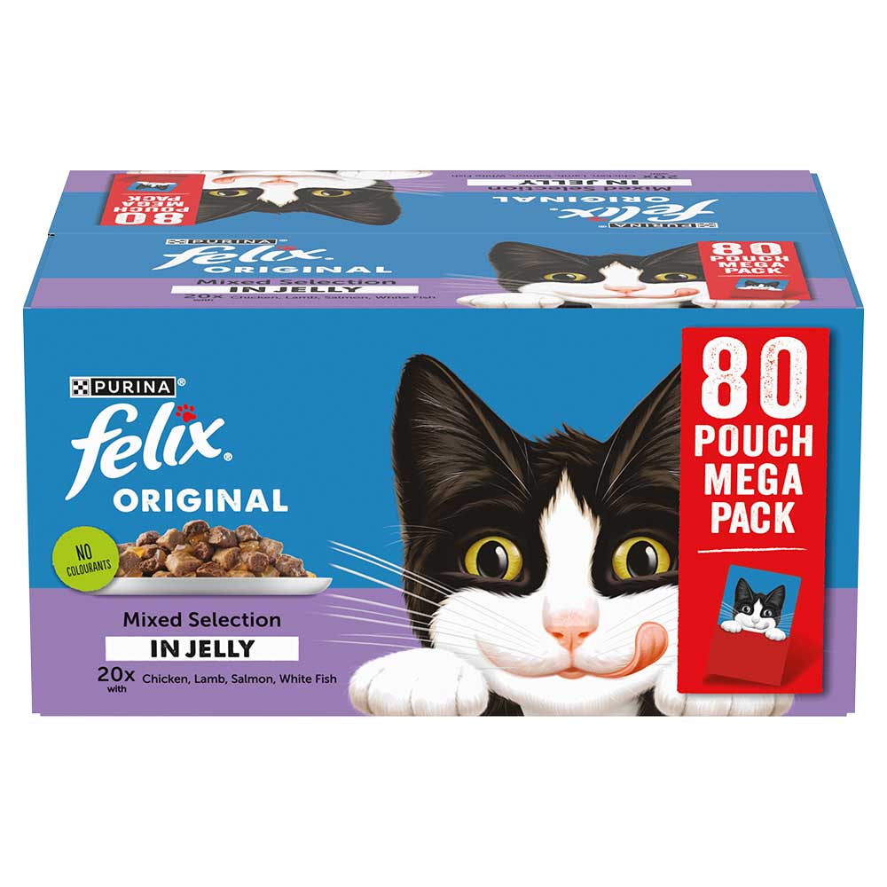 FELIX Original Mixed Selection in Jelly Pouch ( 80 × 85g )