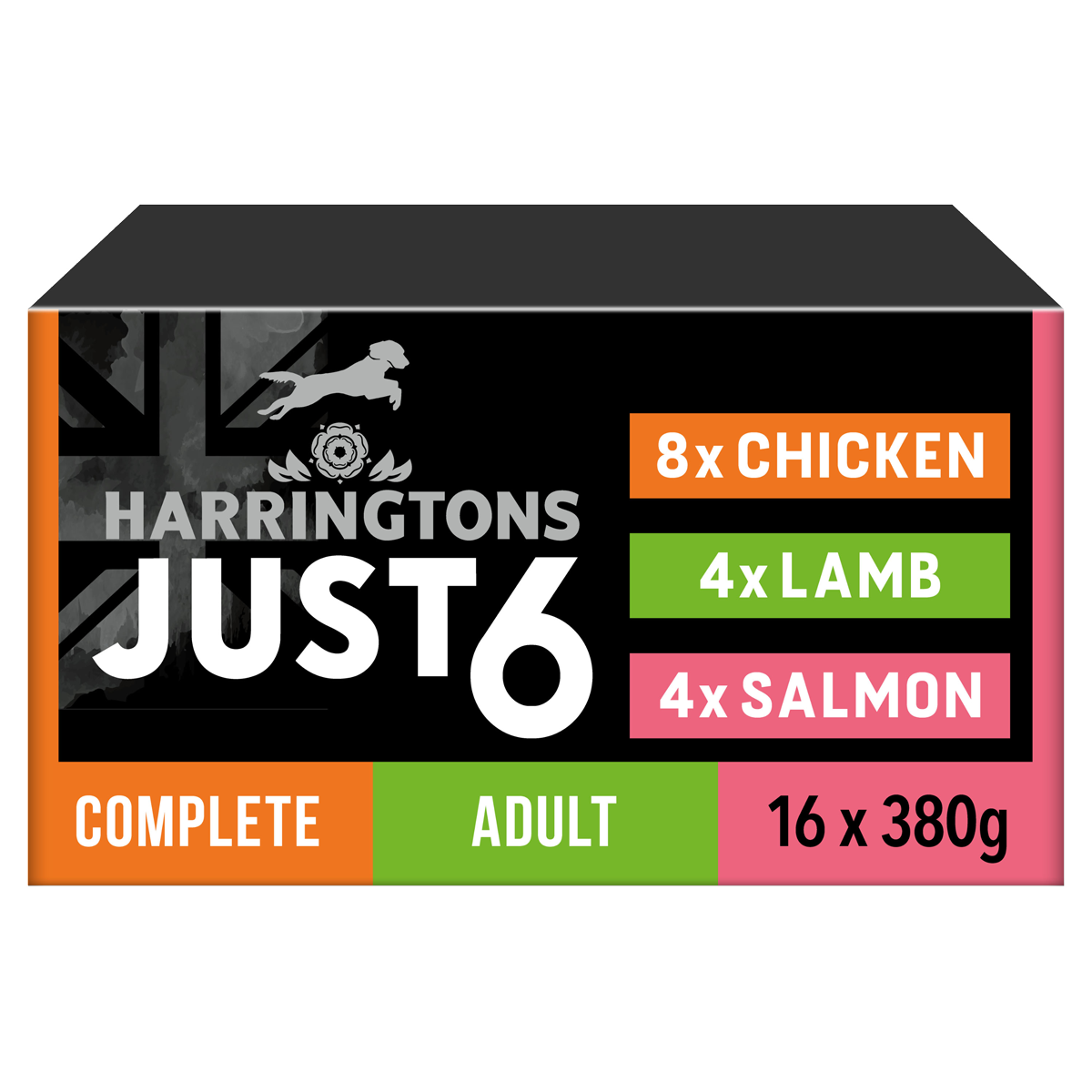 Harringtons Just 6 - Salmon, Lamb and Chicken 16pk
