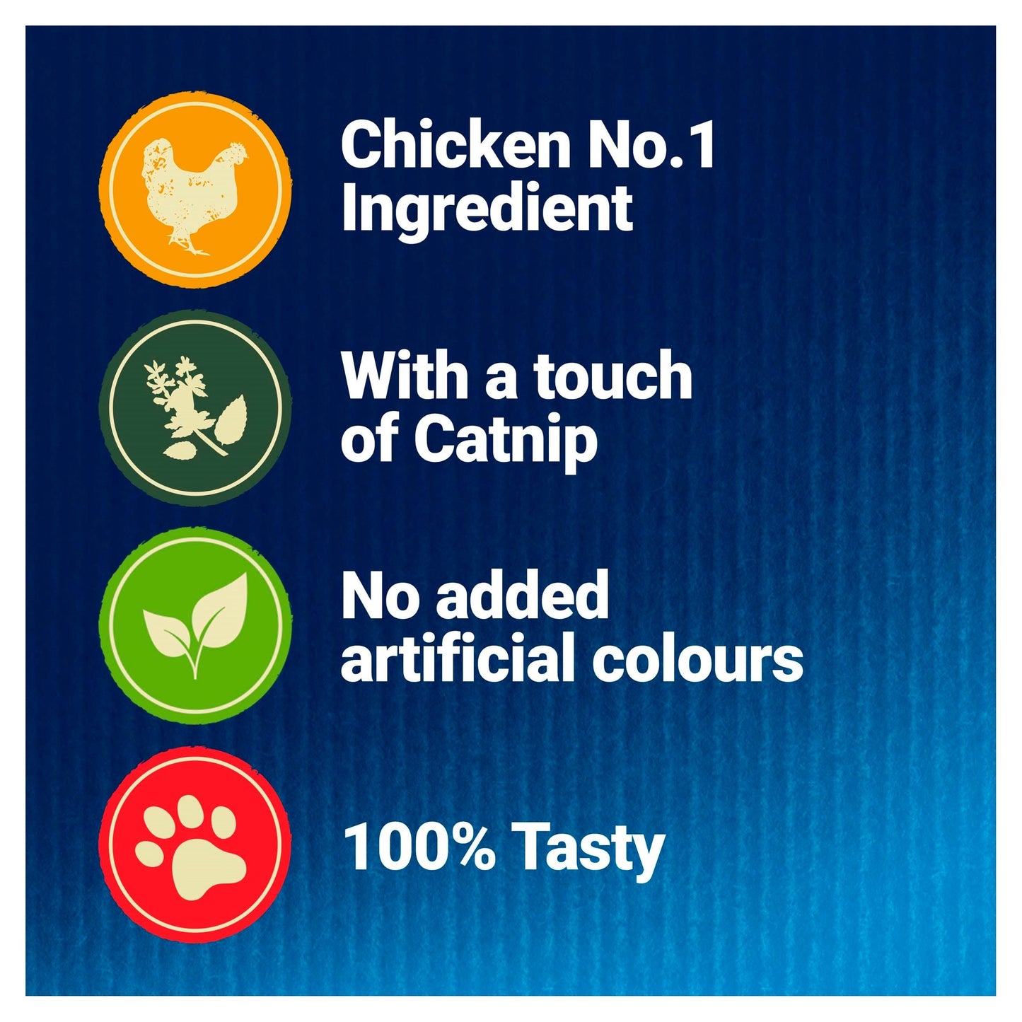 Felix Naturally Delicious Treats Chicken & Catnip ( 50g × 8 )