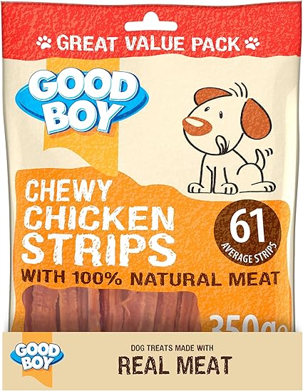 Good Boy Chewy Chicken Strips - (350g x 6)