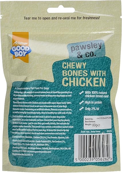 Good Boy Chewy Bones with Chicken - ( 80g x 10 )
