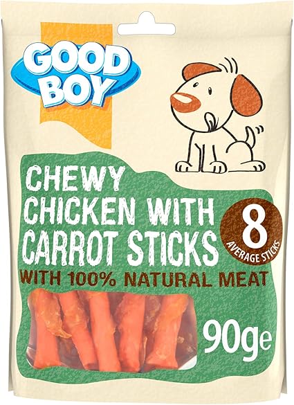 Good Boy Chewy Chicken & Carrot Sticks - ( 90g x 10 )