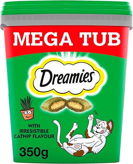 Dreamies with Irresistible Catnip flavour (350g x 2)