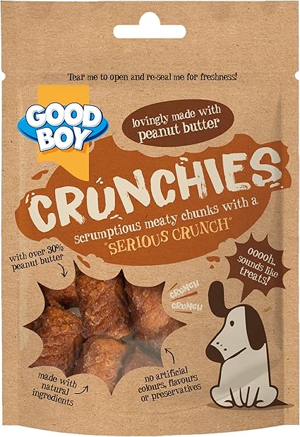 Good Boy Crunchies Peanut Butter (54g x 8)