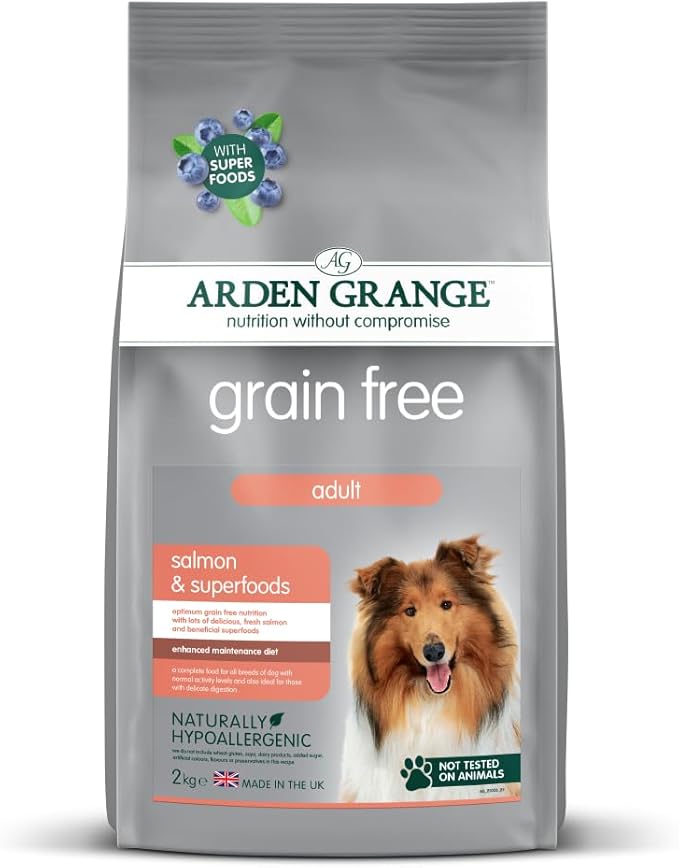 Arden Grange Adult Dog Grain Free Salmon & Superfoods - 2kg