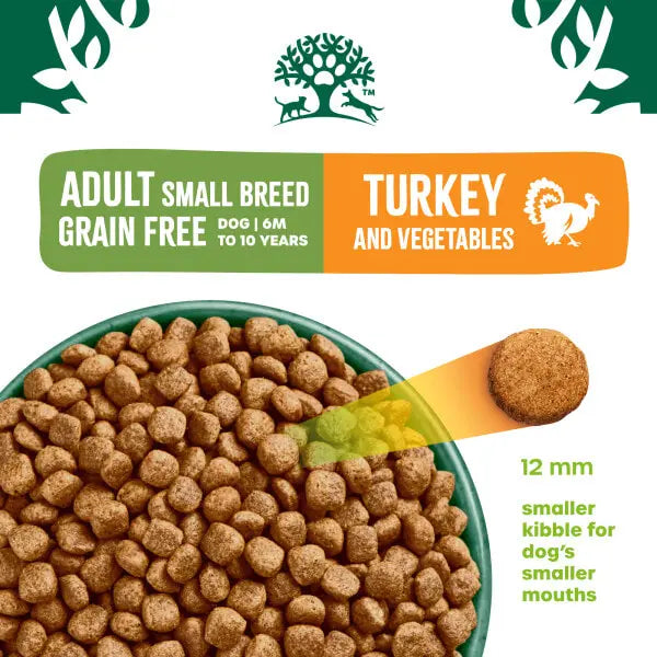 James Wellbeloved Grain Free Adult Small Breed Turkey & Veg - 1.5kg