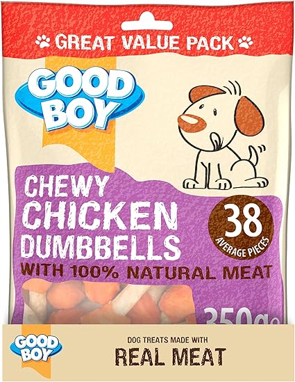 Good Boy Chewy Chicken Dumbbell - ( 350g x 4 )