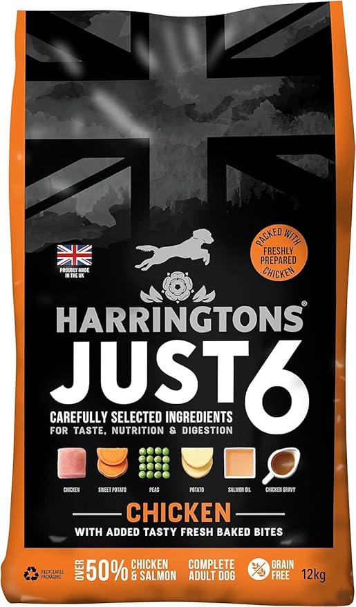 Harringtons Just 6 Dry Dog Food Chicken - 12kg