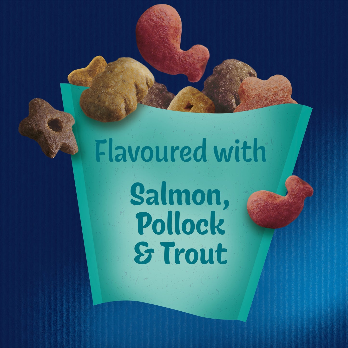 Felix Goody Bag Seaside Mix with Salmon, Pollock & Trout ( 60g × 8 )