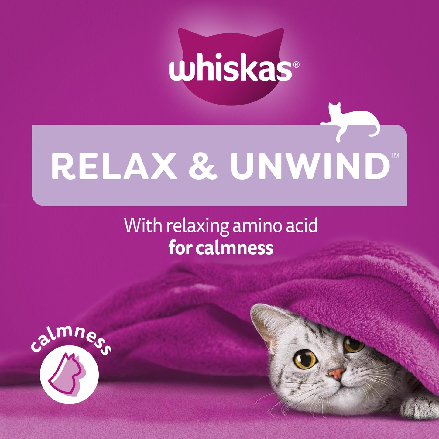 Whiskas Relax & Unwind Cat Treats - Whiskas Treats for Cats( 45g × 8 )