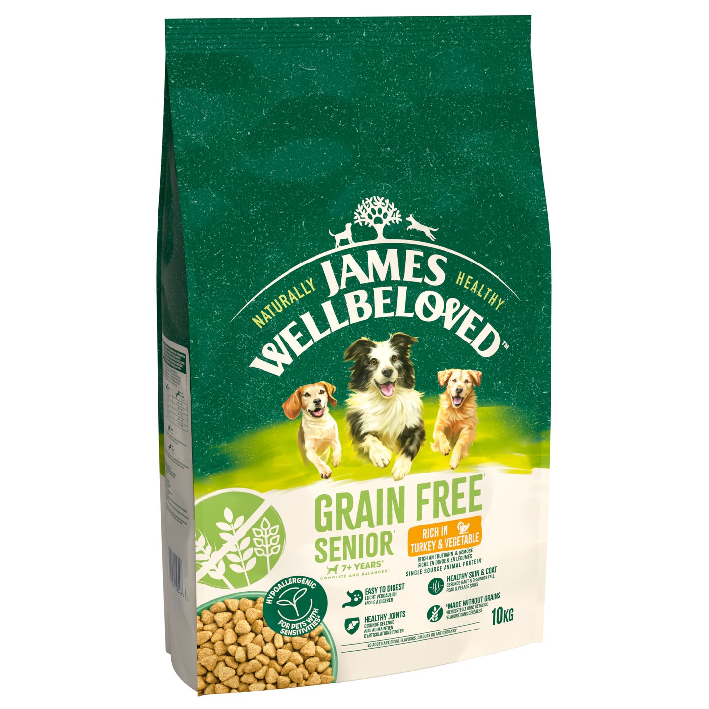 James Wellbeloved Grain Free Senior Dry Dog Food Turkey & Veg - 10kg