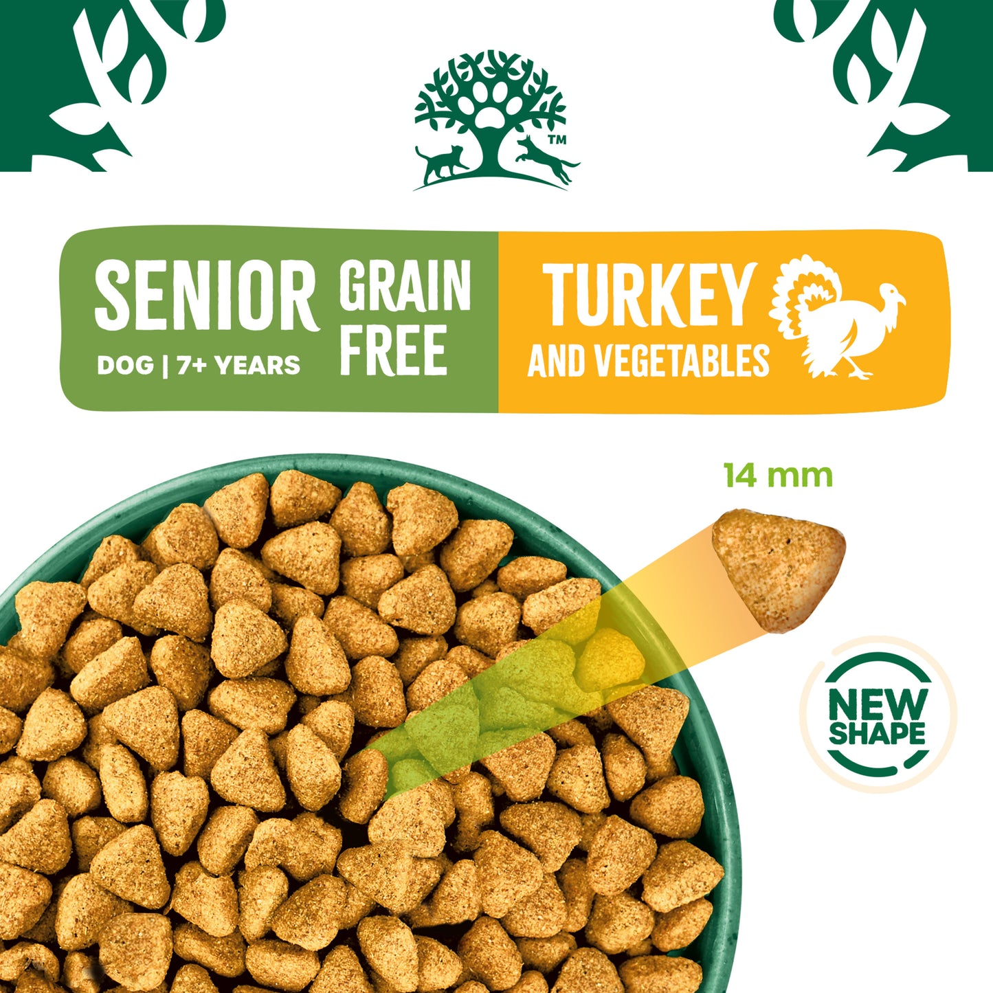 James Wellbeloved Grain Free Senior Dry Dog Food Turkey & Veg - 10kg