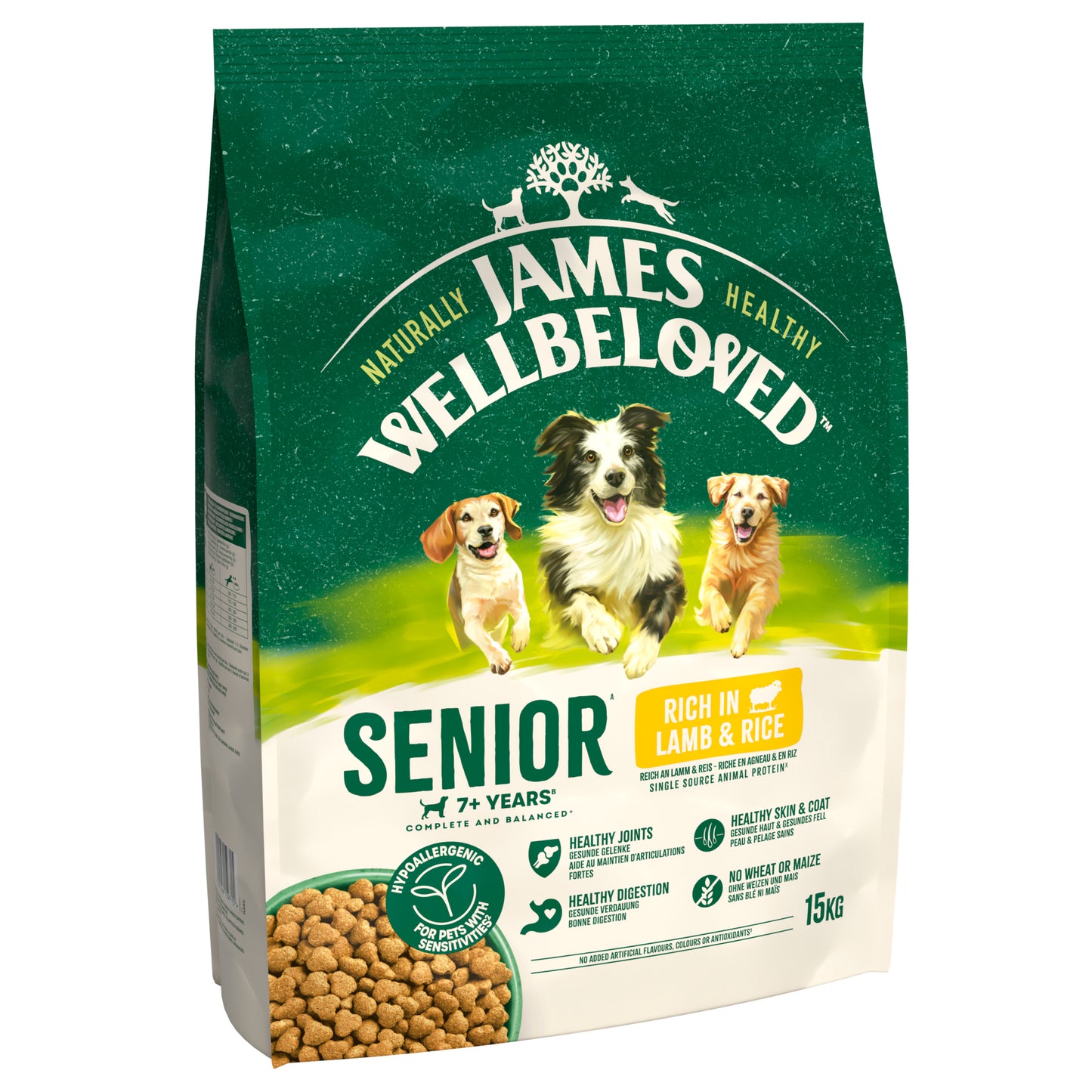 James Wellbeloved Senior Dry Dog Food Lamb & Rice - 15kg