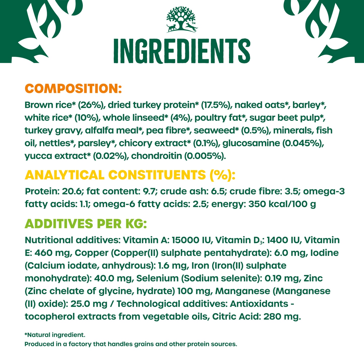 James Wellbeloved Senior Dry Dog Food Turkey & Rice - 15kg