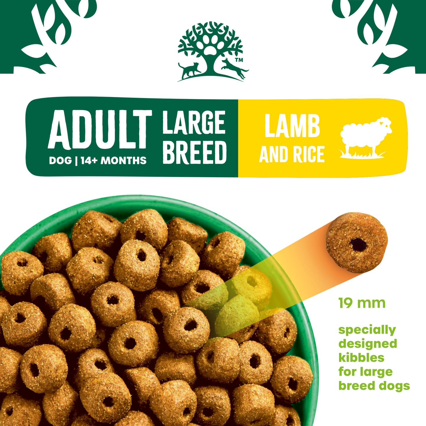 James Wellbeloved Adult Large Breed Dry Dog Food Lamb & Rice - 15kg