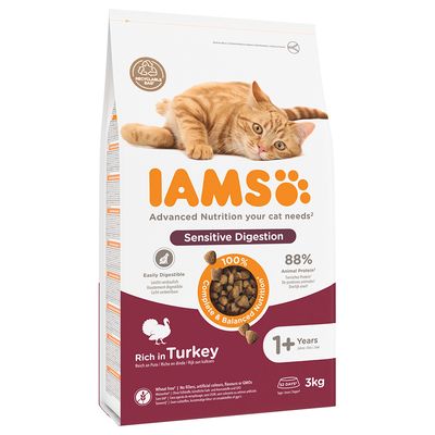 IAMS Adult Cat Sensitive Digestion Turkey - 2kg