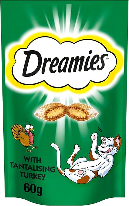 Dreamies Cat Treats with Tantalising Turkey (60g x 8)