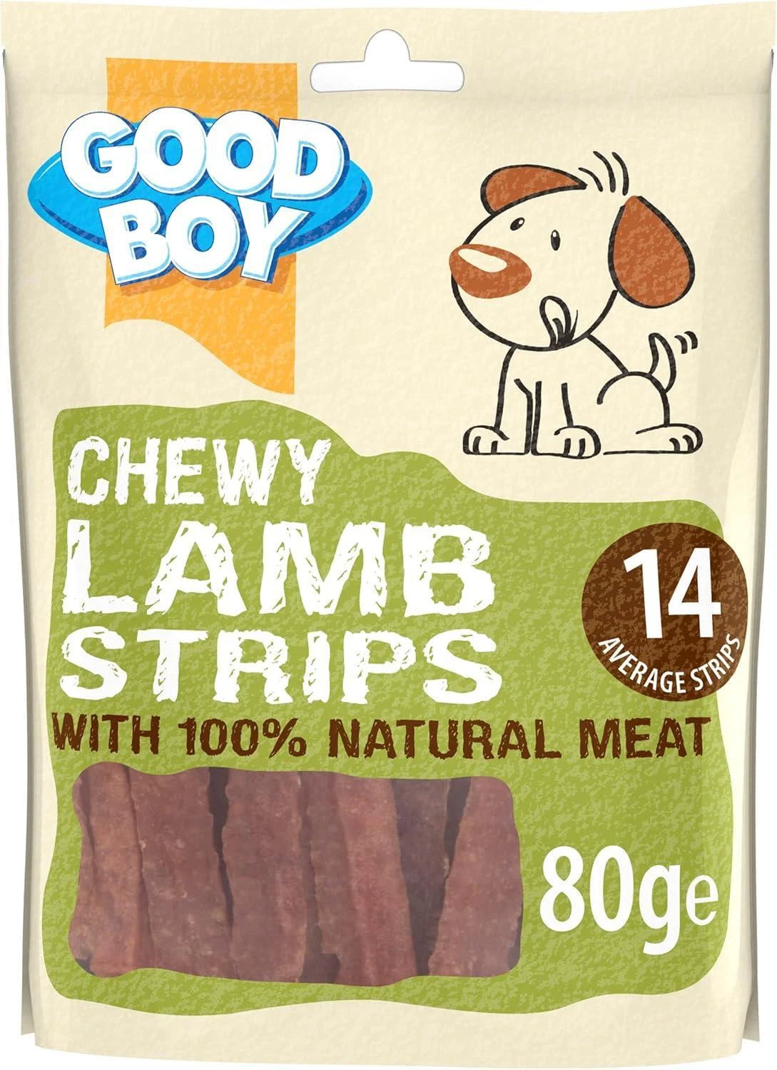 Good Boy Chewy Lamb Strips - ( 80g x 10 )