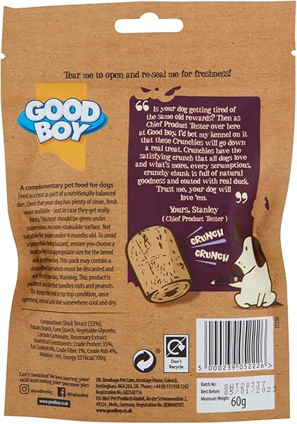 Good Boy Crunchies Duck - ( 60g x 8 )
