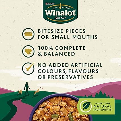 Winalot Small Dog Food Pouch Mixed in Jelly (12 Pk, 100g) x 4