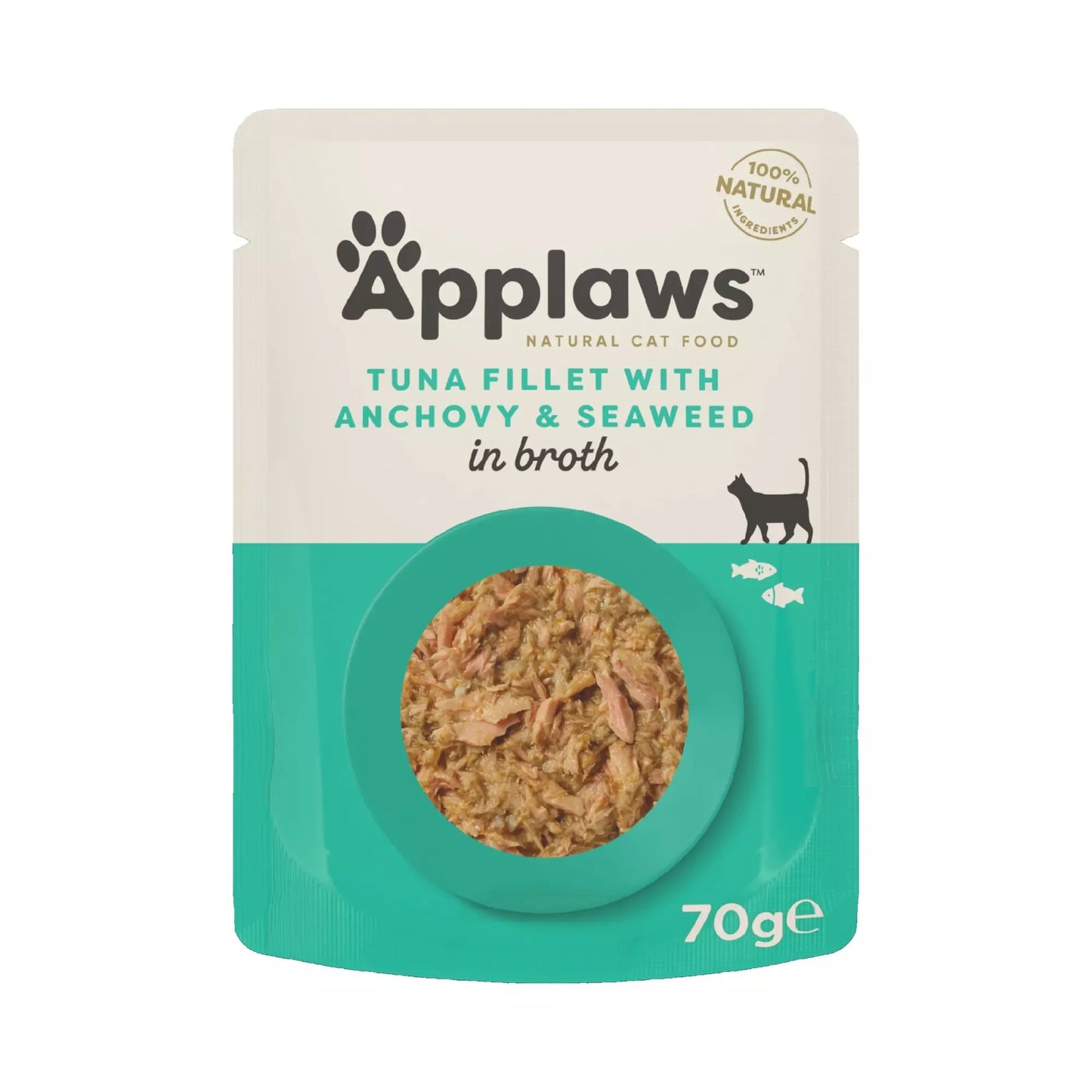 Applaws Cat Pouch Tuna with Whole Anchovy 12pk × 70g