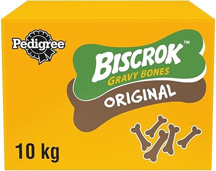 Pedigree Biscrok Gravy Bones Biscuits Dog Treats - 10kg