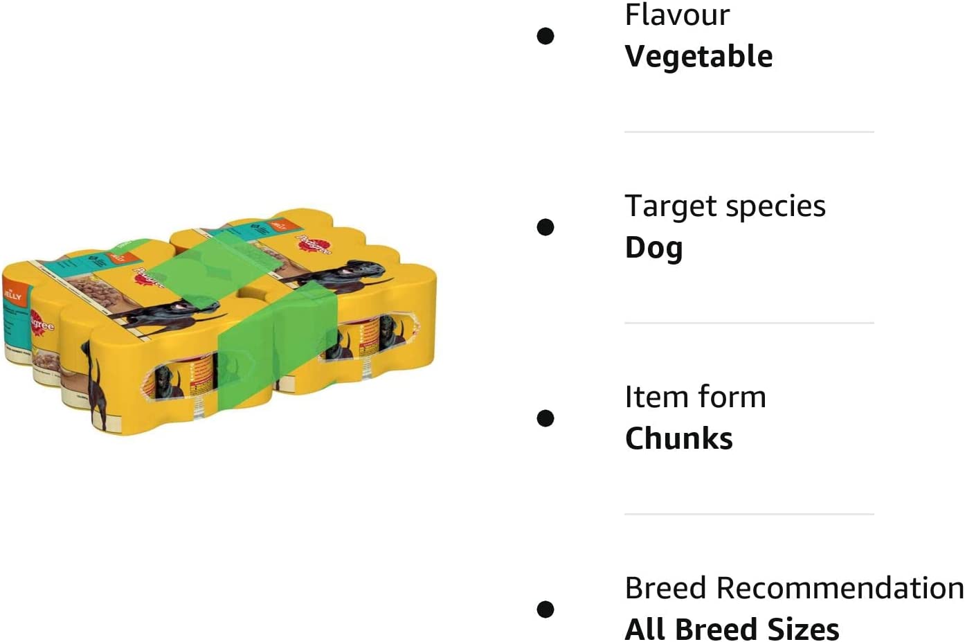 Pedigree Mixed Wet dog food tins selection in jelly jumbo pack