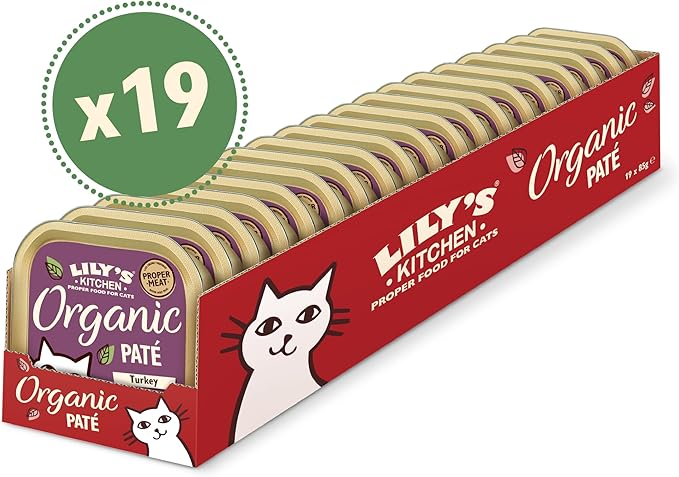 Lily's Kitchen Cat Organic Turkey Pate ( 85g x 19 )