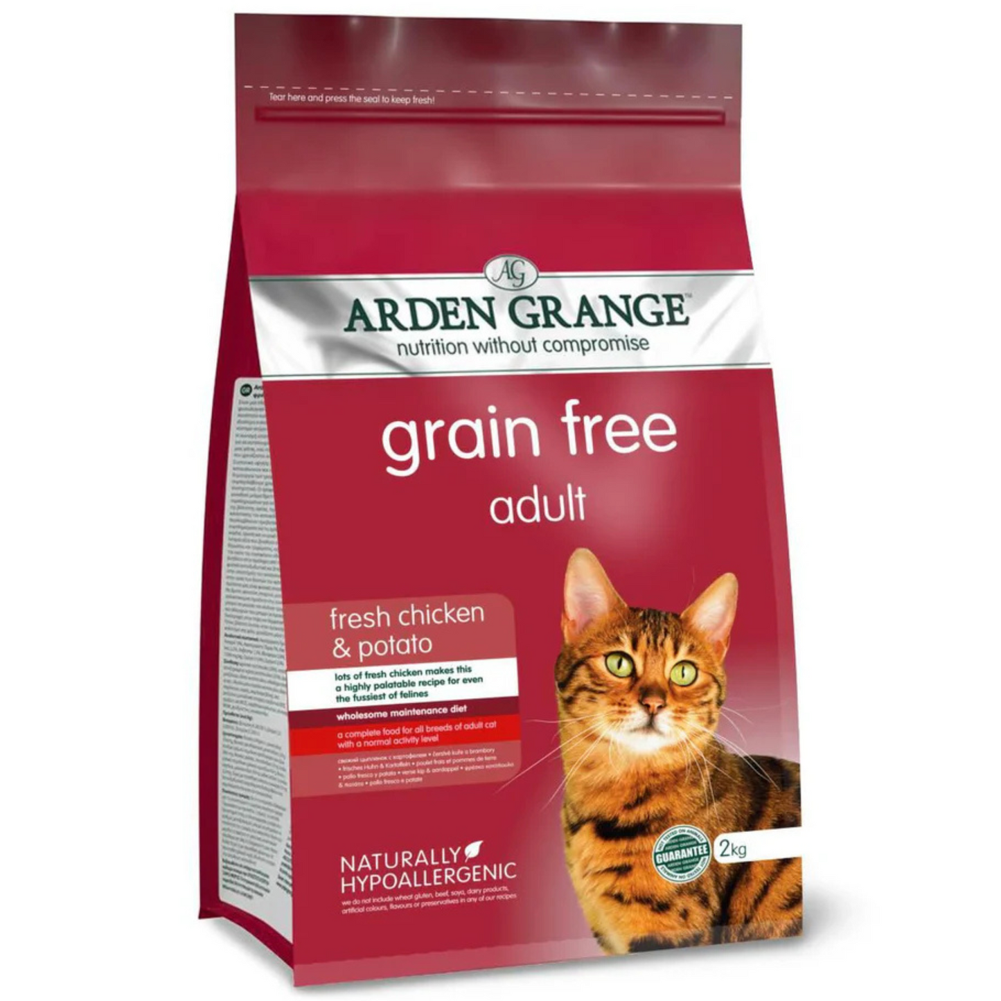 Arden Grange Adult Dry Cat Food, Fresh Chicken & Potato, 4kg