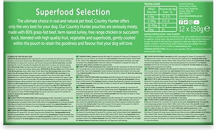 Country Hunter Superfood Selection Dog Pouches - 150g