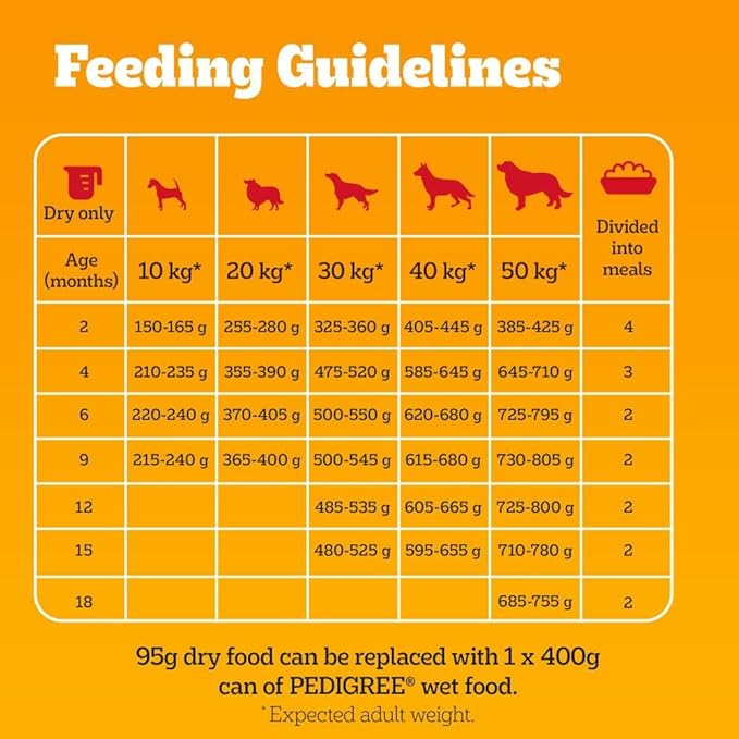 PEDIGREE Complete Junior/Puppy Dry Dog Food Poultry and Vegetables - 12kg