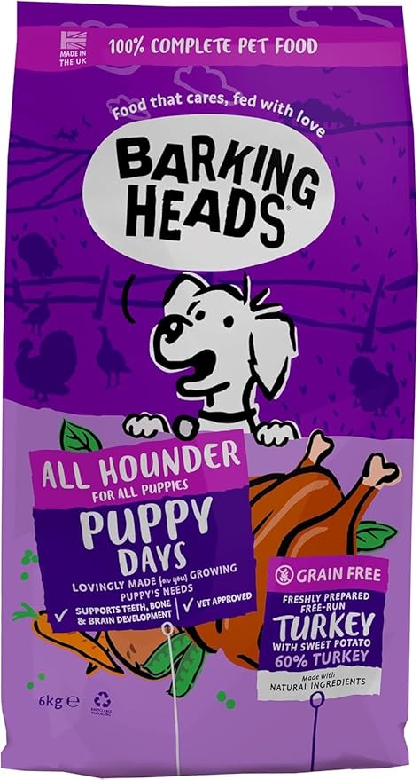 BARKING HEADS All Hounder Puppy days Turkey - 6kg