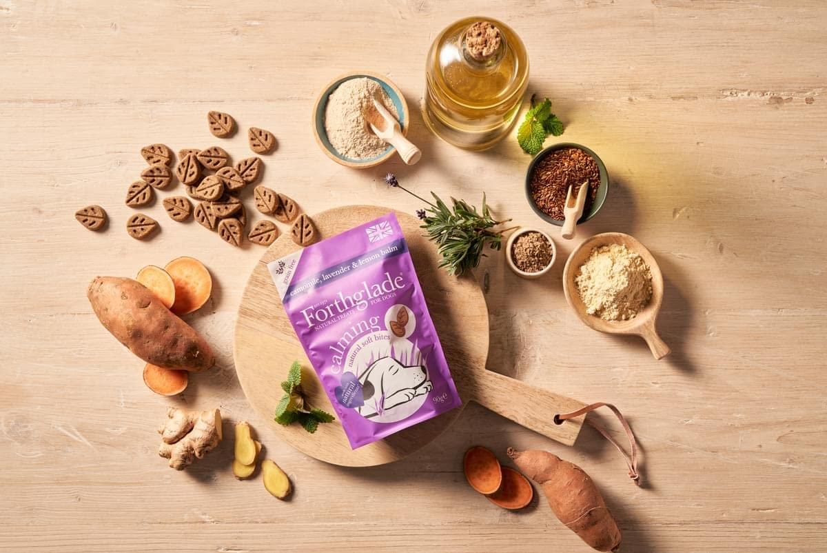 Forthglade Natural Dog Treats - Grain Free Soft Bites for Calming (8 x 90g) Resealable Bags