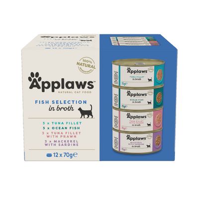Applaws Fish Selection In Jelly Cat Food Pouches - 12 pack x 70g