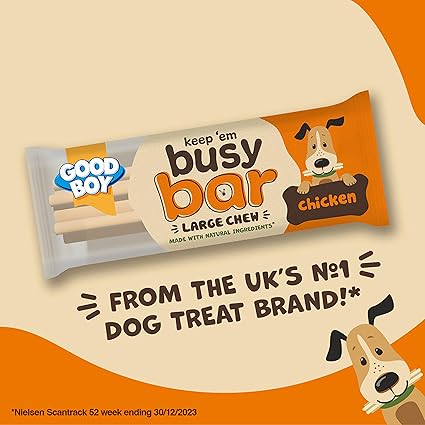 Good Boy Keep Um Busy Bar Large Chew Chicken, lge x 12