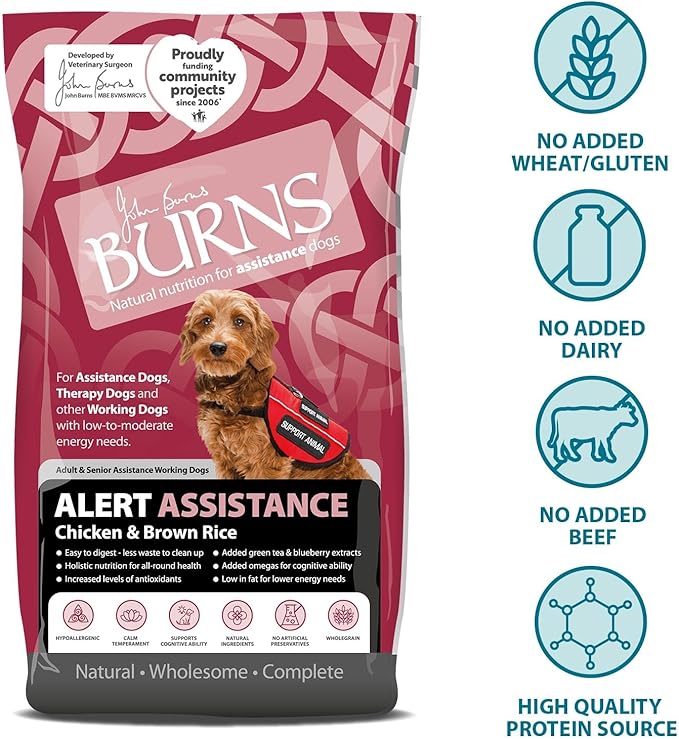 Burns Alert Assistance Chicken Dry Dog Food - 6kg