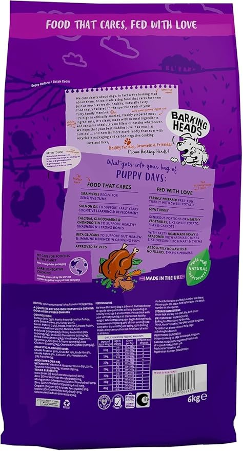 BARKING HEADS All Hounder Puppy days Turkey - 6kg