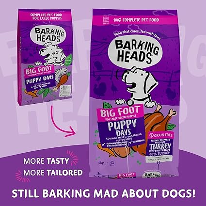 Barking Heads Big Foot Puppy Turkey - 6kg