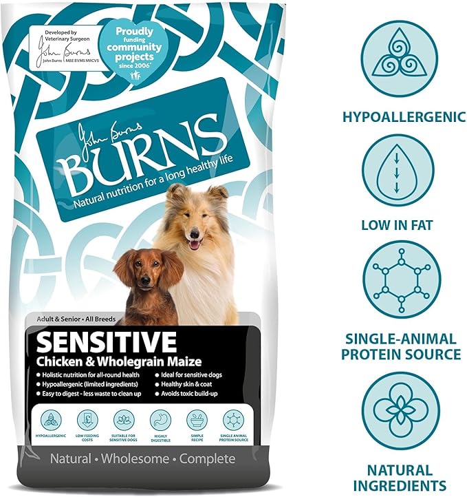 Burns Sensitive Chicken and Wholegrain Maize - 6kg