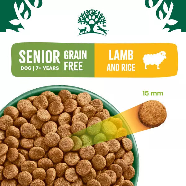 James Wellbeloved Grain Free Senior Dry Dog Food Lamb & Veg - 1.5kg