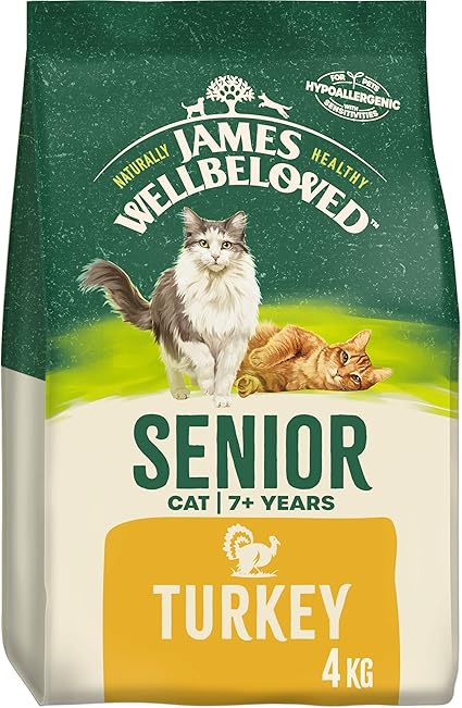 James Wellbeloved Senior Dry Cat Food Turkey - 4kg