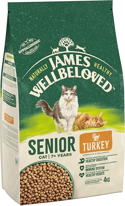 James Wellbeloved Senior Dry Cat Food Turkey - 4kg