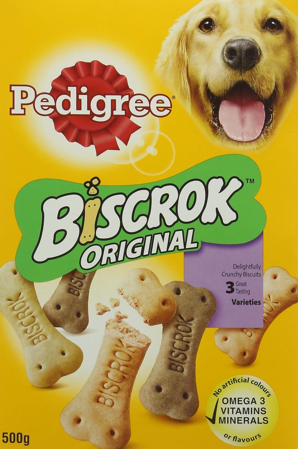 Pedigree Biscrok Biscuits Original Dog Treats ( 500g × 12 )
