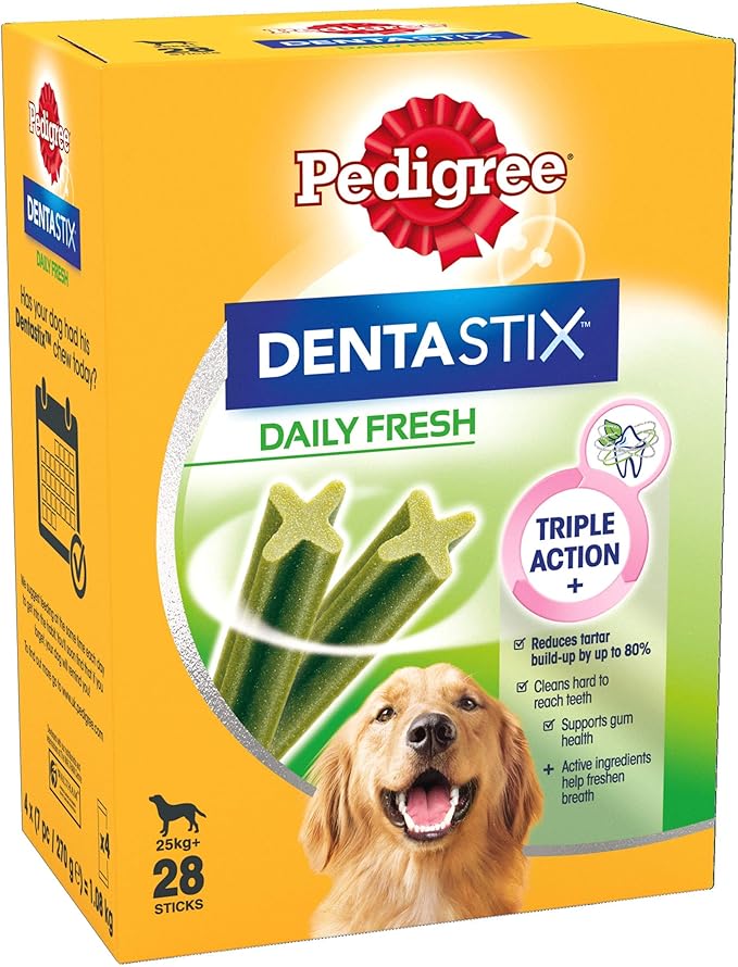 Pedigree Dentastix Fresh Adult Medium Dog Treats ( 28 stk x 4 )